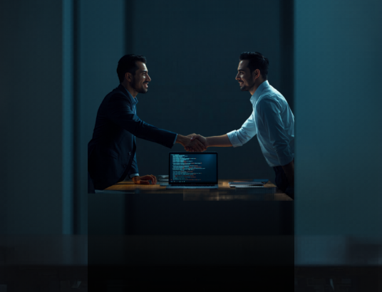 Partners Engaged in Tech Partnership Agreement